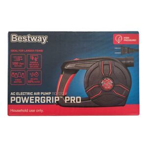 Bestway PowerGrip Pro Corded Electric Air Pump, 4 Valve Adapters